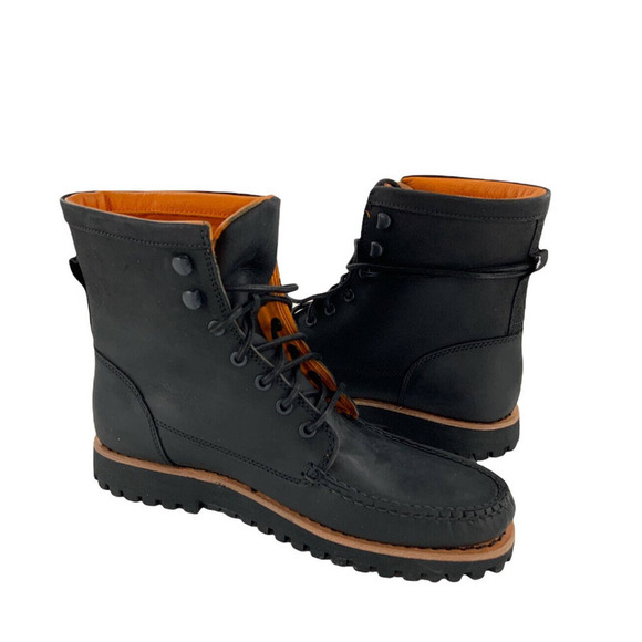 Timberland Boots Mens Size 8M Jacksons Landing Moc Toe Black Full Grain Combat main image 5